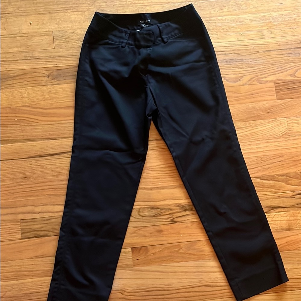 Black Slim Ankle Dress Pants